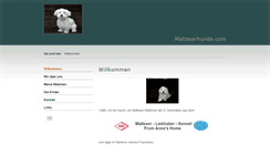 Desktop Screenshot of malteserhunde.com