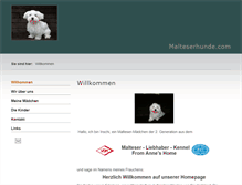 Tablet Screenshot of malteserhunde.com